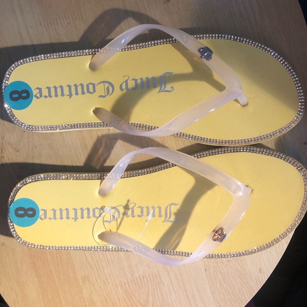 Juicy couture blinged out sandals